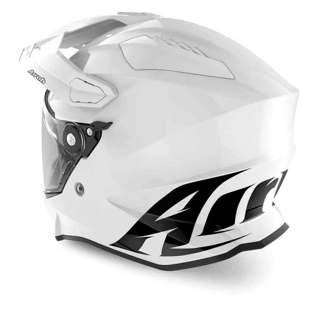 CASCO AIROH COMMANDER COLOR WHITE GLOSS  Roadhouse Motorcycle Palagiano  (Taranto)