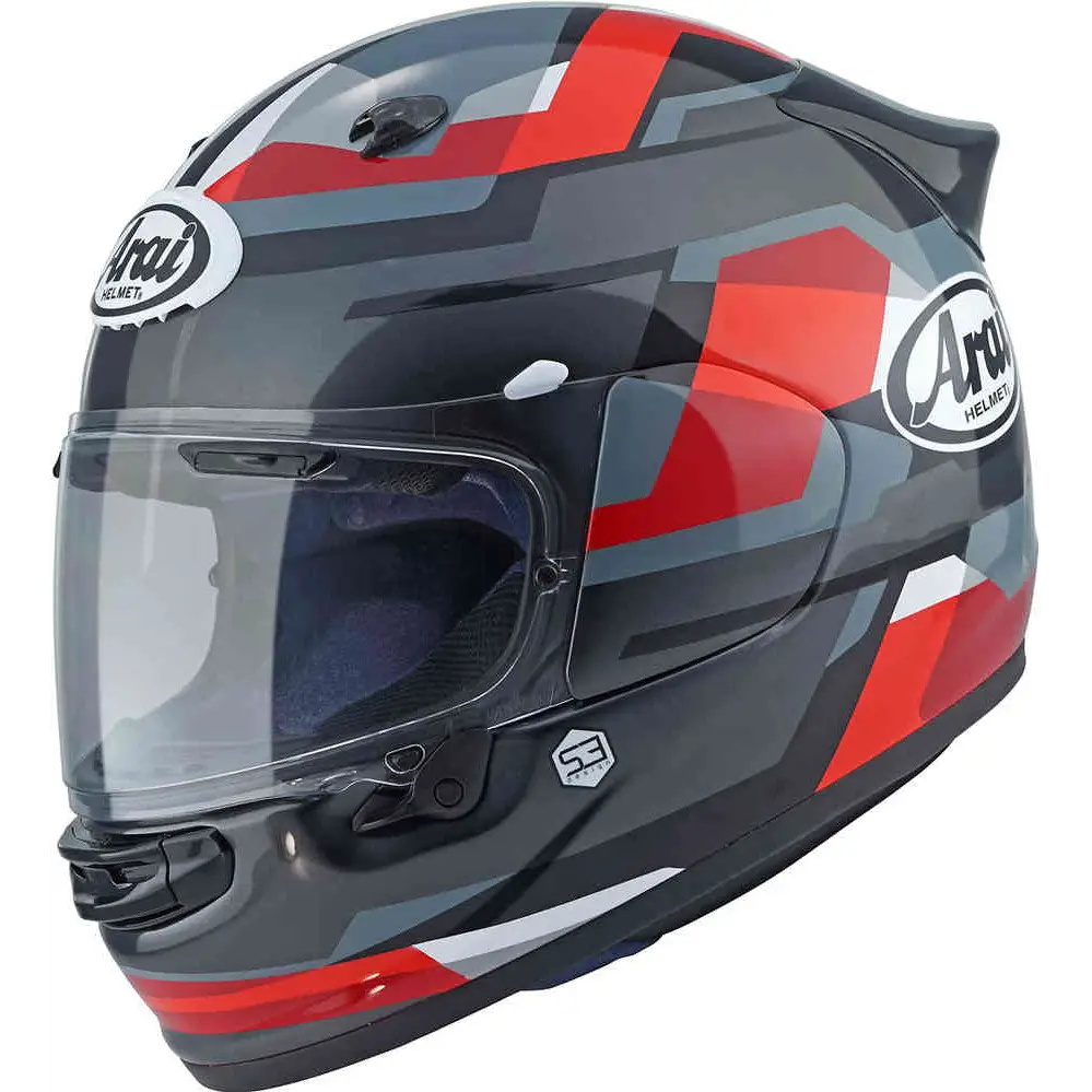 Casco Arai Quantic Abstract Red Moto-Rad® México 🇲🇽