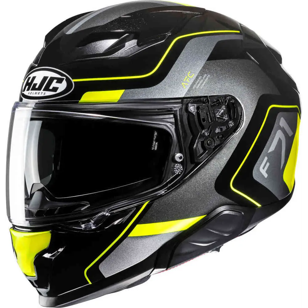 Casco Moto Integrale HJC F71 MONKEY DJ MC23, Fibra Di Vetro, Visiera Pinlock, Antiappannamento, Taglia XS (53/54 Cm)