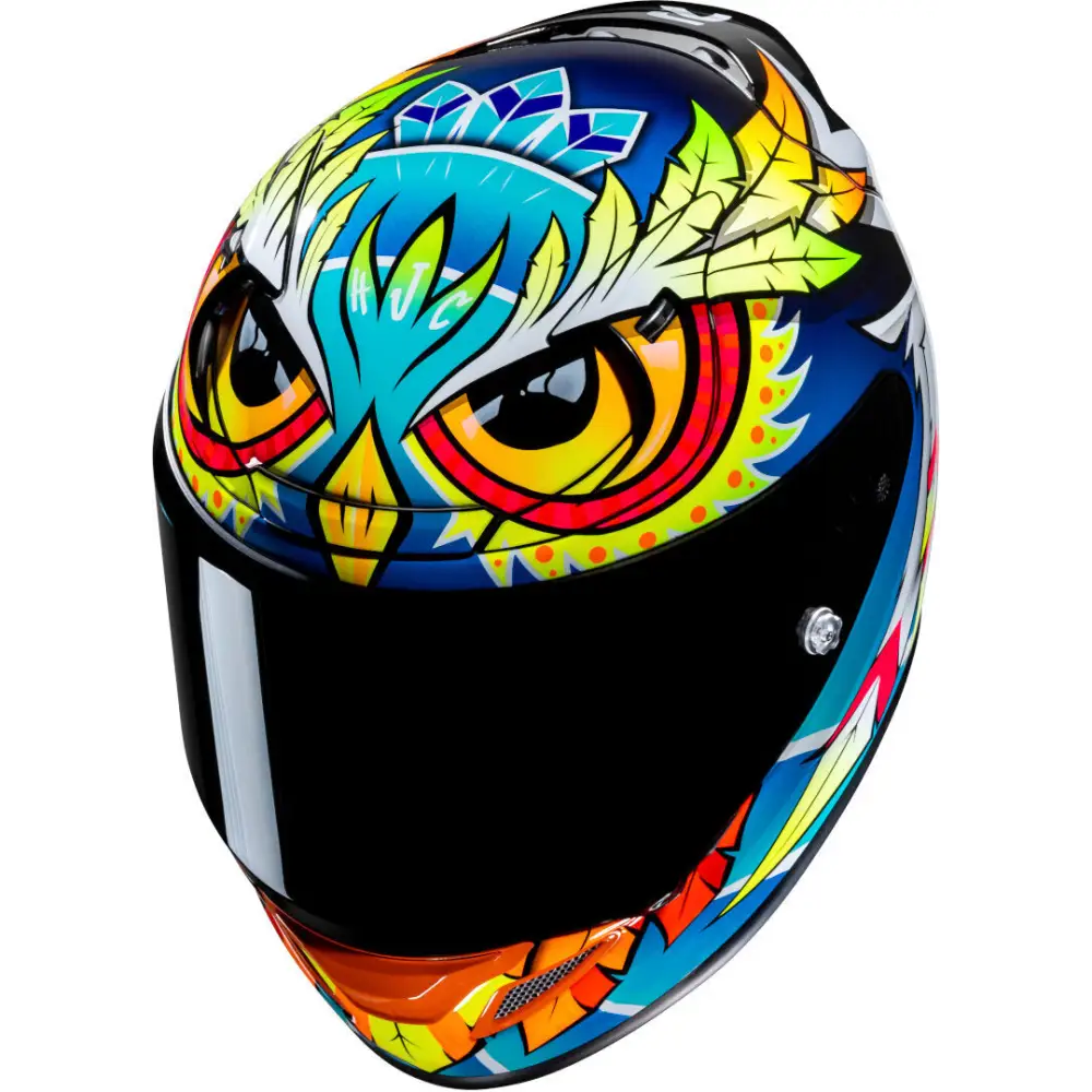 Casque Moto Intégral HJC RPHA 12 Spasso MC3H - Coque Carbone Léger (1450g) - Écran Pinlock - Homologué ECE 22.06
