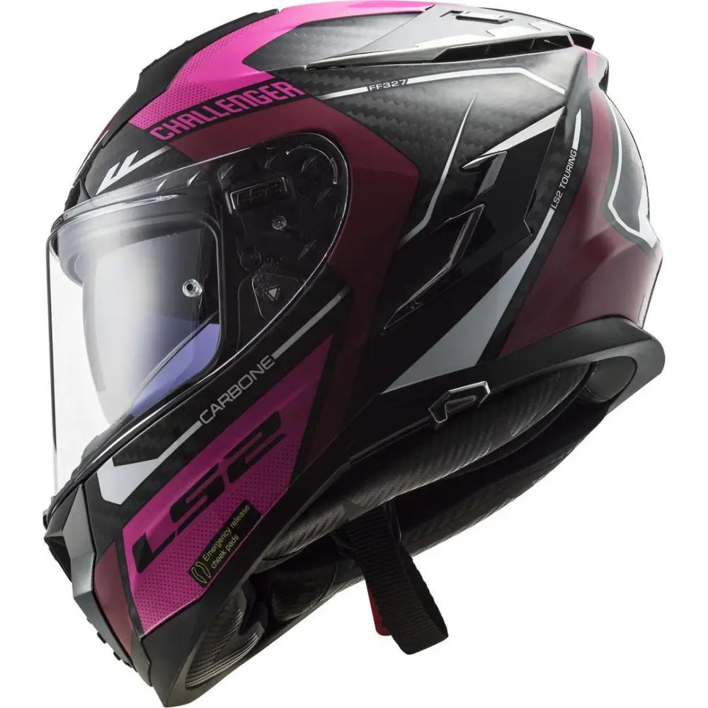 Casco LS2 FF327 Challenger Carbon Thorn Moto Rad M xico
