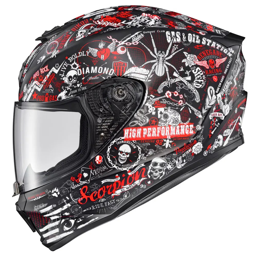 Casco Scorpion EXO R420 Shake II Moto Rad Mexico