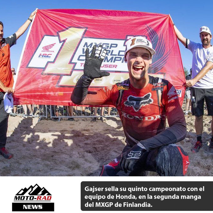 Tim Gajser Campeon del Mundial de Motocross