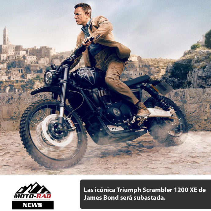 La moto Triumph Scrambler 1200 XE de James Bond será subastada