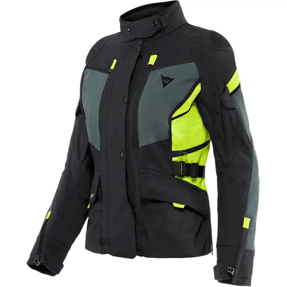 Chamarra de Mujer Dainese Carve Master 3 Gore-Tex Black/Ebony/Fluo-Yellow