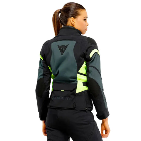 Chamarra de Mujer Dainese Carve Master 3 Gore-Tex Black/Ebony/Fluo-Yellow