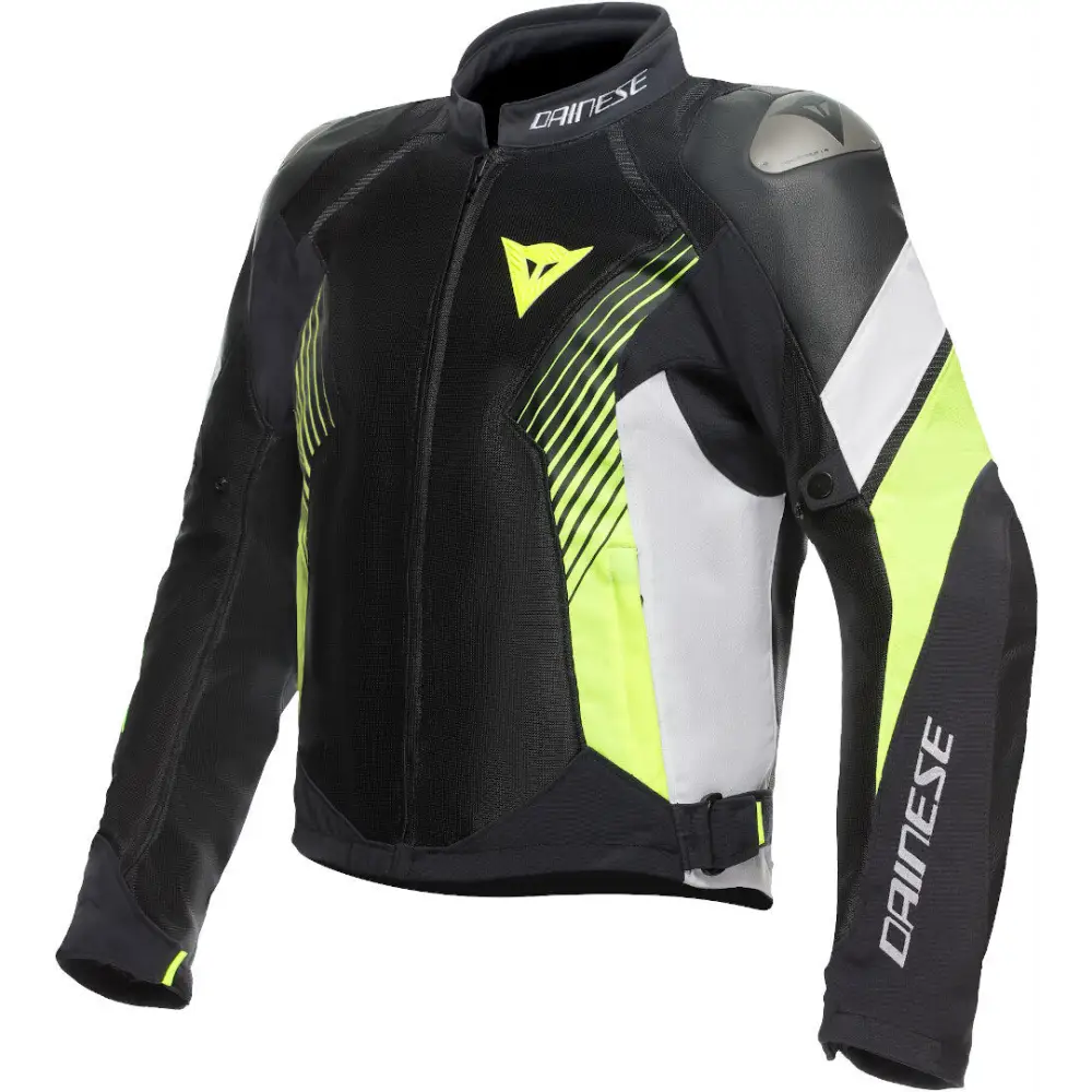 Chamarra Dainese Super Rider 2 Absoluteshell™ Black/White/Fluo-Yellow