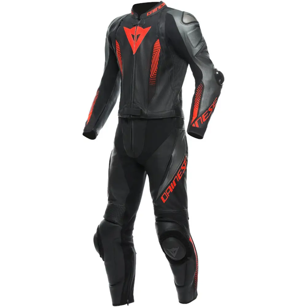 Traje de Pista 2 Piezas Dainese Laguna Seca 5 Black/Grey/Neon-Red