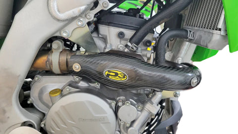 Protector de Escape de Fibra de Carbono P3 para Kawasaki KX250F/X 2004-2023