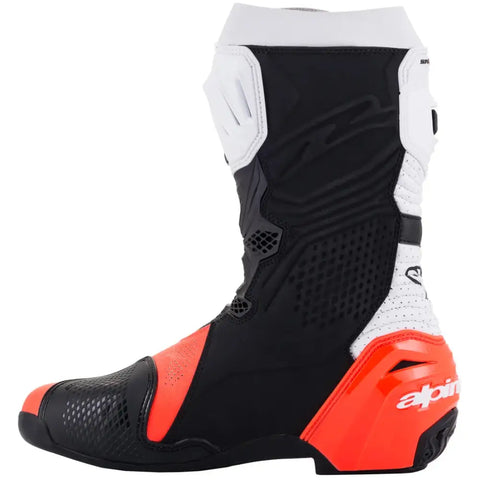 Botas Alpinestars Supertech R Vented Black/White/Red Fluo