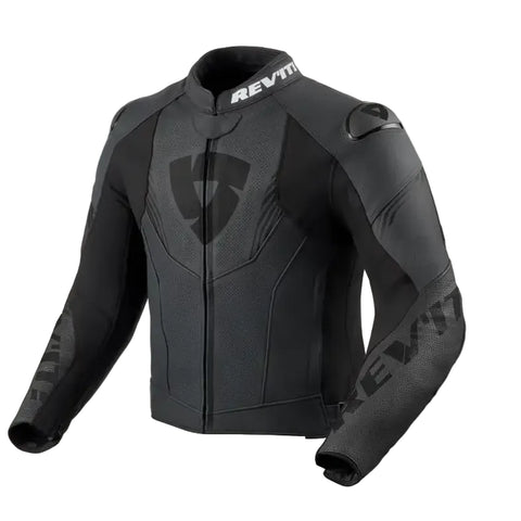 Chamarra de Piel REV’IT! Argon 3 Black/White