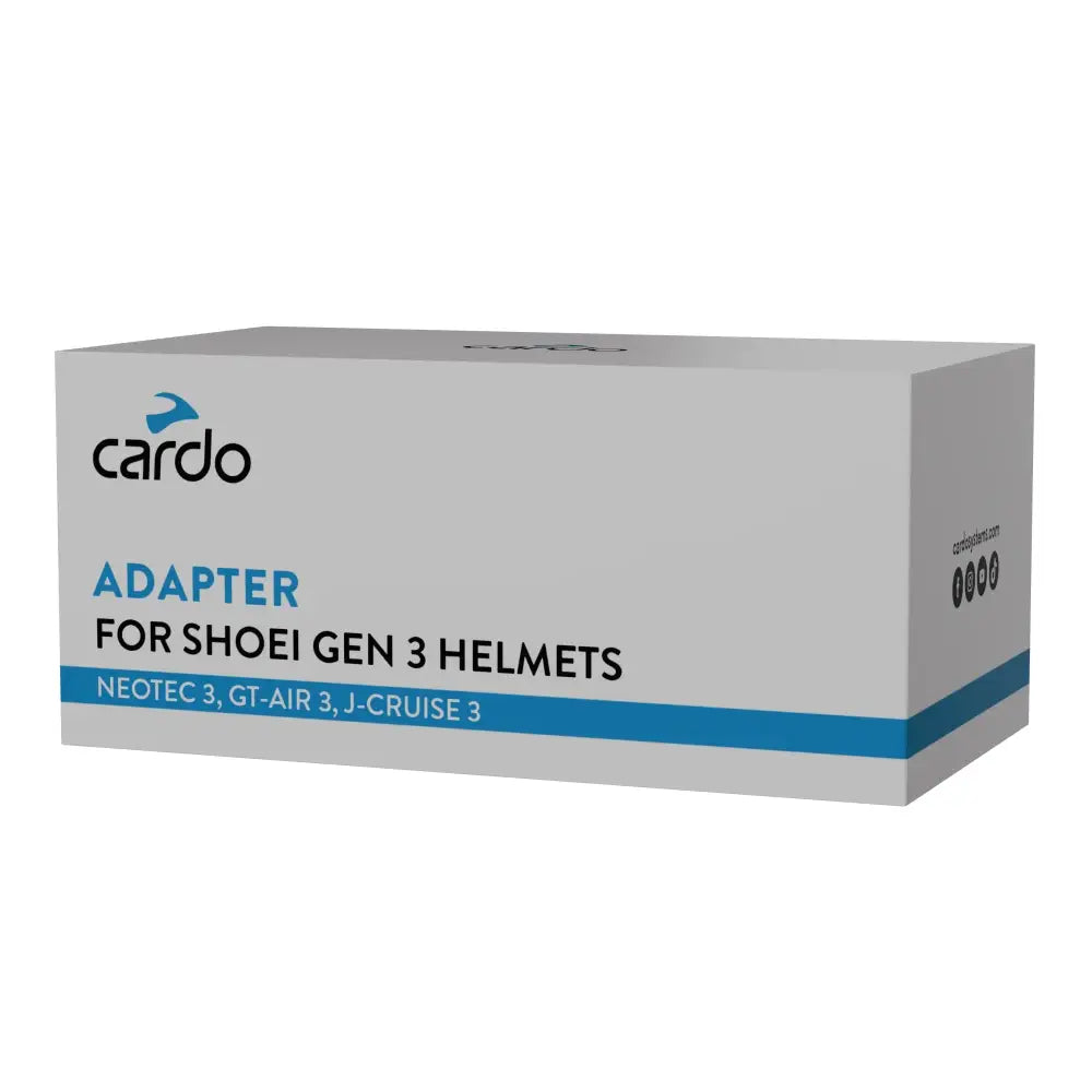 Adaptador Cardo Systems Packtalk NEO/EDGE/PRO para Shoei Gen 3 Neotec 3, GT-Air 3 y J-Cruise 3