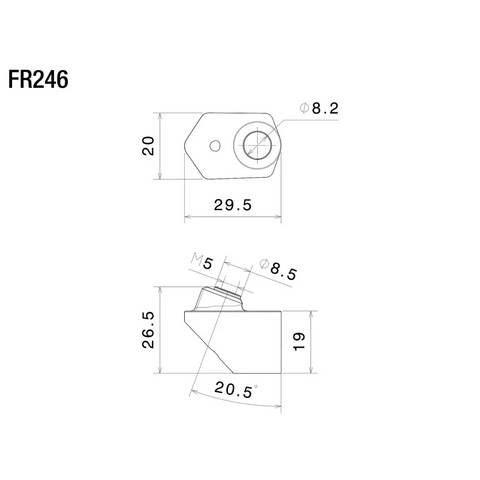 Adaptadores de Luces Direccionales Traseras Rizoma, OEM Ducati Diavel 1260/S