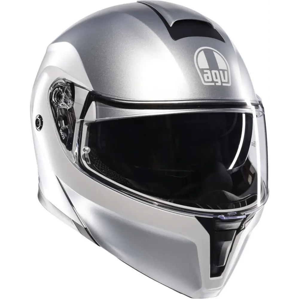 Casco AGV Streetmodular Levico Matt Silver/Light Grey