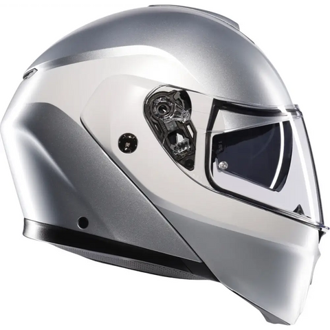 Casco AGV Streetmodular Levico Matt Silver/Light Grey