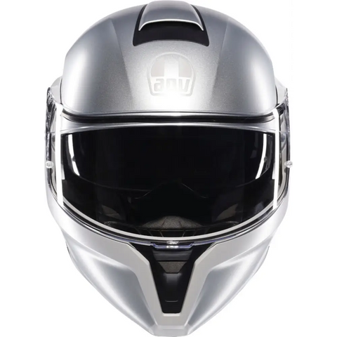 Casco AGV Streetmodular Levico Matt Silver/Light Grey