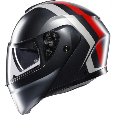 Casco AGV Streetmodular Resia Grey Matt/Red