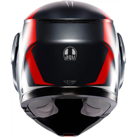 Casco AGV Streetmodular Resia Grey Matt/Red