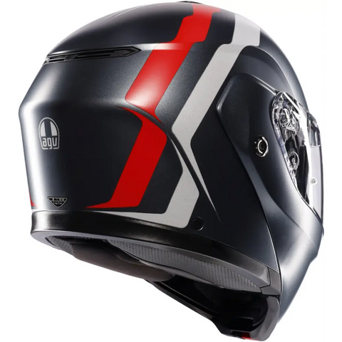 Casco AGV Streetmodular Resia Grey Matt/Red