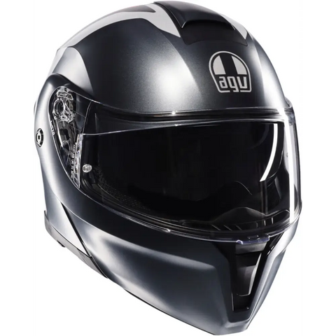 Casco AGV Streetmodular Resia Grey Matt/Red