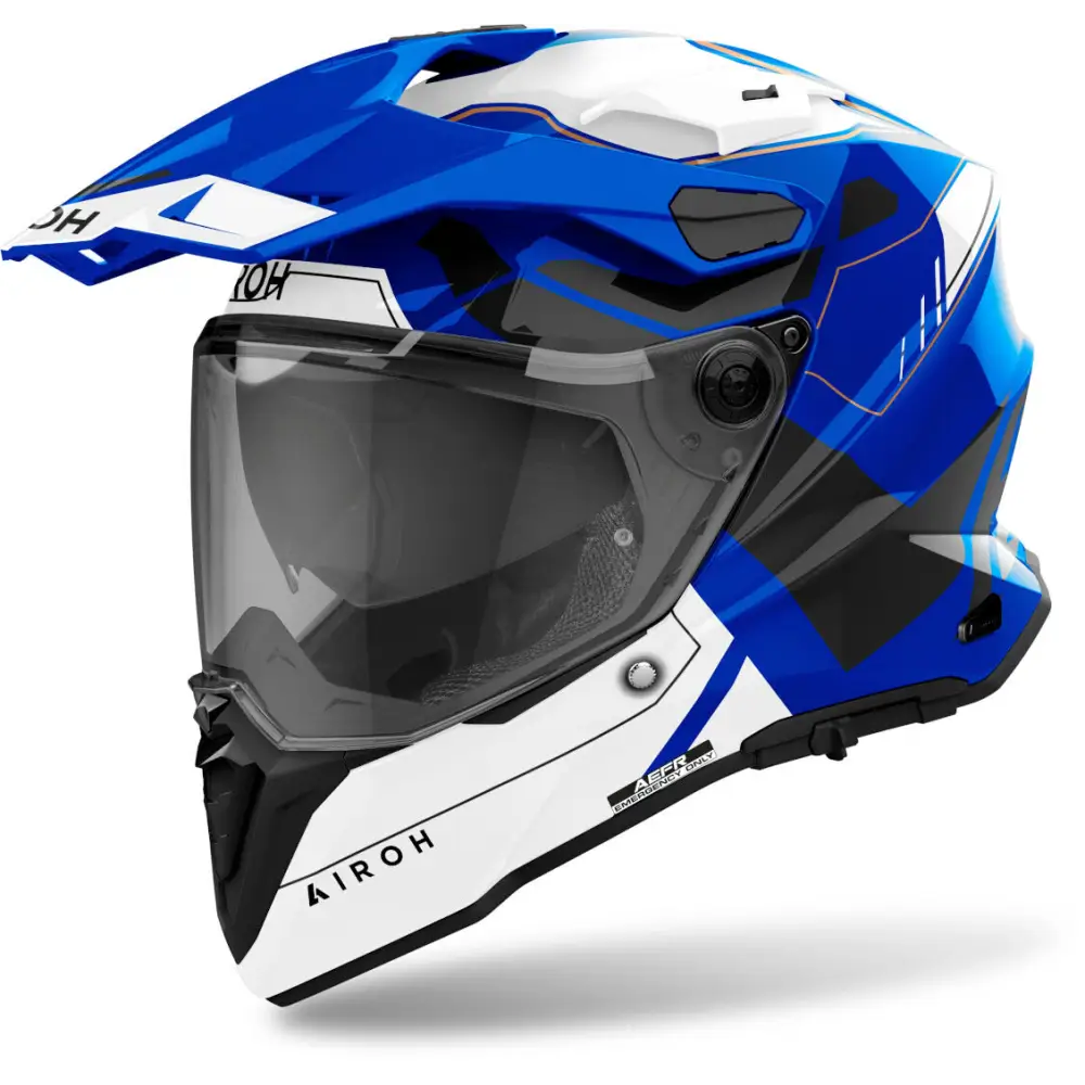 Casco Airoh Commander 2 Reveal Blue Gloss