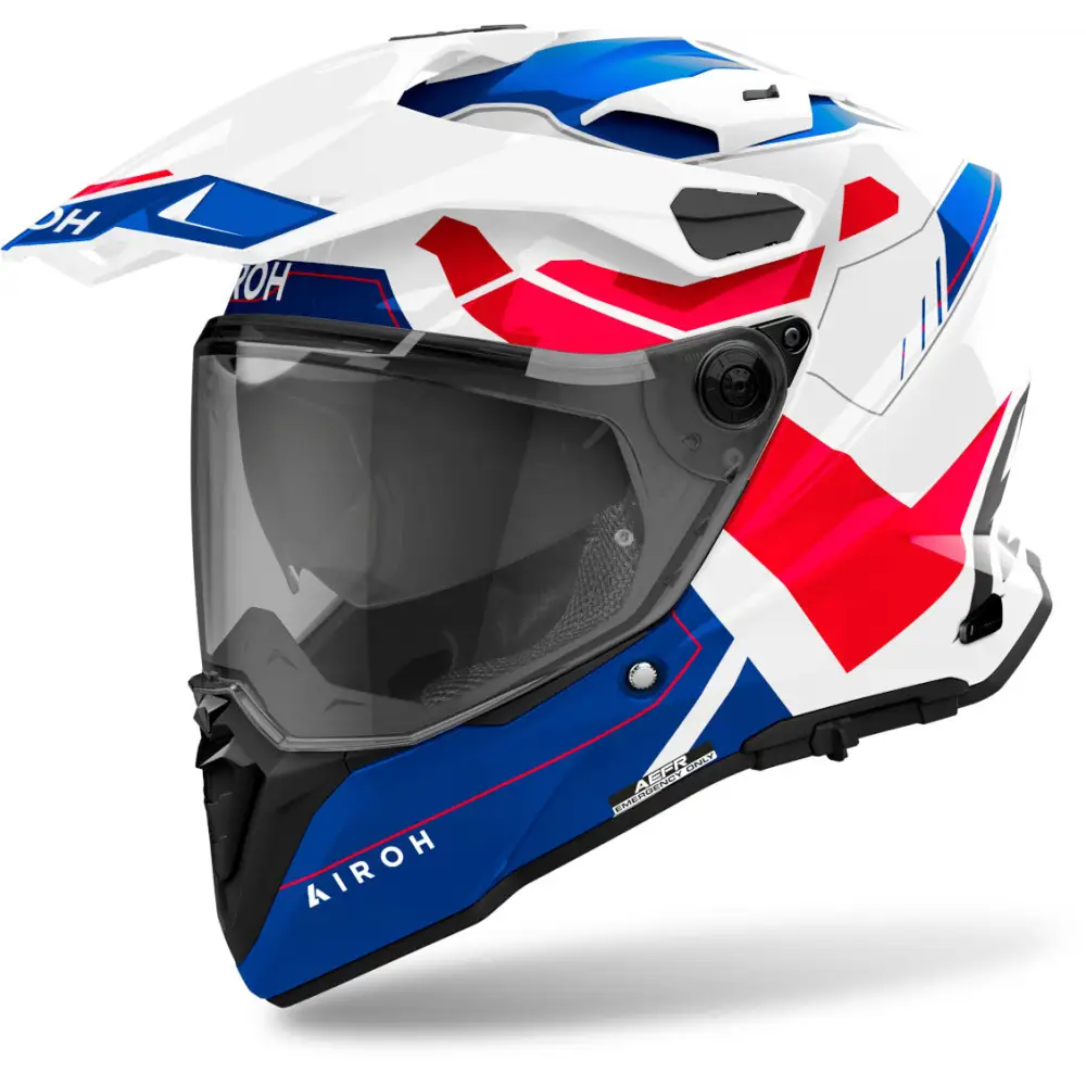 Casco Airoh Commander 2 Reveal Blue/Red Gloss