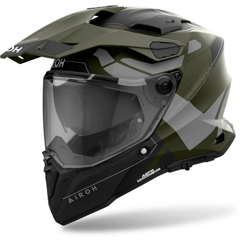 Casco Airoh Commander 2 Reveal Military Green Matt