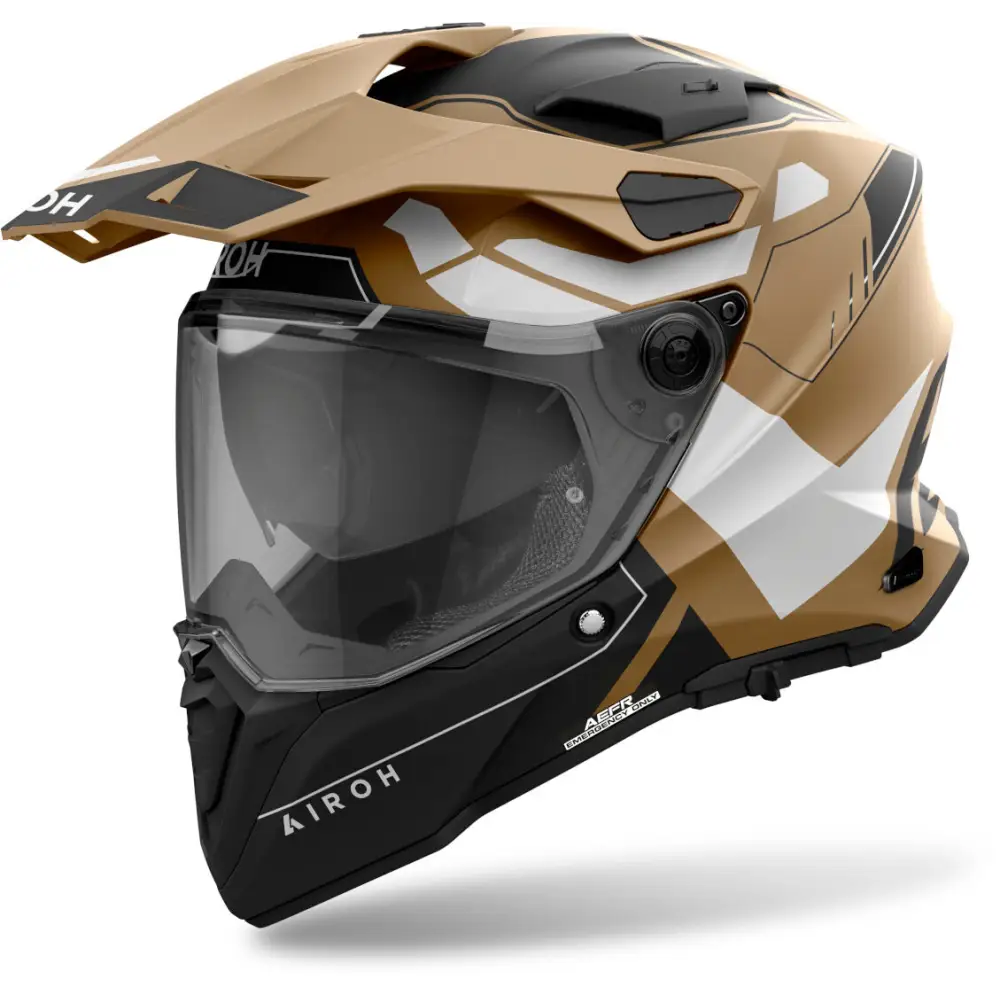 Airoh COMMANDER Color casco integrale Adventure con visierino parasole – Future Moto Ricambi