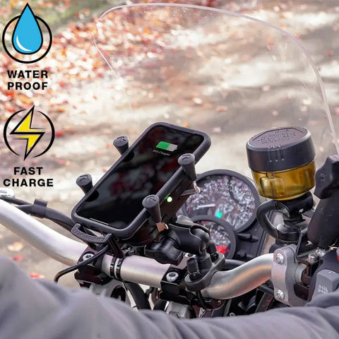 Base para Teléfono RAM Mounts X-Grip con Carga Inalámbrica, Arnés Incluido