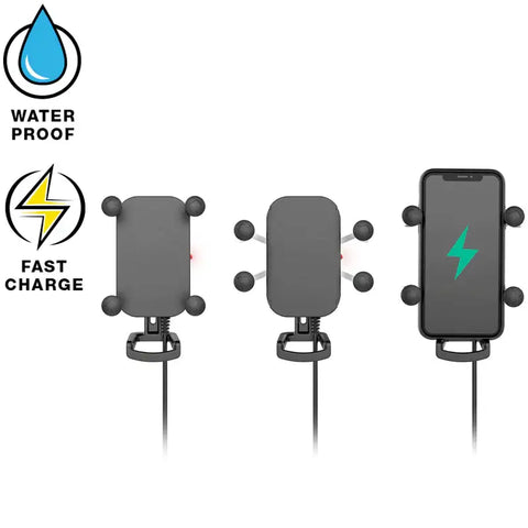Base para Teléfono RAM Mounts X-Grip con Carga Inalámbrica, Arnés Incluido