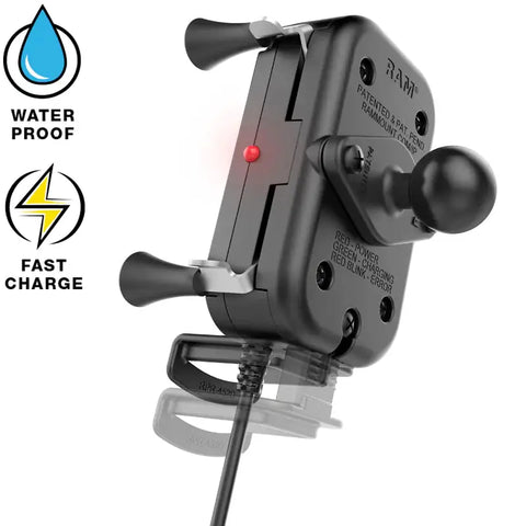 Base para Teléfono RAM Mounts X-Grip con Carga Inalámbrica, Arnés Incluido