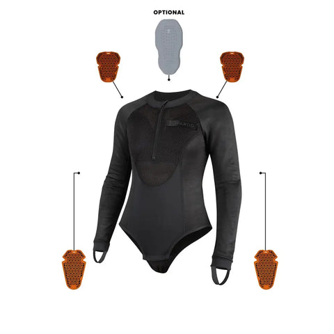 Body Base Layer de Protección para Mujer Pando Moto Bia AAA Grey