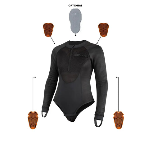 Body Base Layer de Protección para Mujer Pando Moto Bia AAA Grey