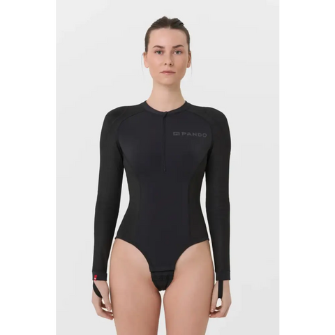 Body Base Layer de Protección para Mujer Pando Moto Shell WW 02, Black