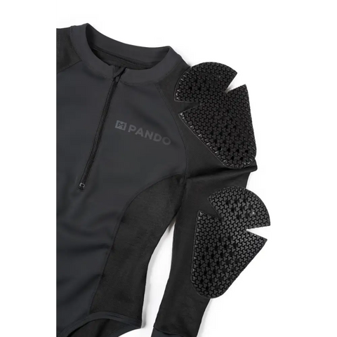 Body Base Layer de Protección para Mujer Pando Moto Shell WW 02, Black