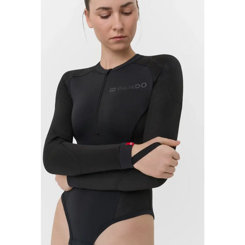 Body Base Layer de Protección para Mujer Pando Moto Shell WW 02, Black