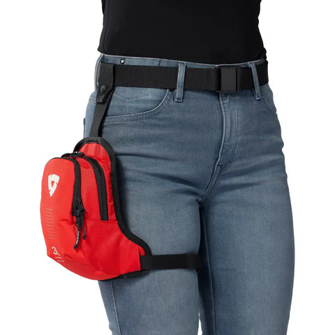 Bolsa de Pierna REV'IT! Node H2O 3L, Red/Black