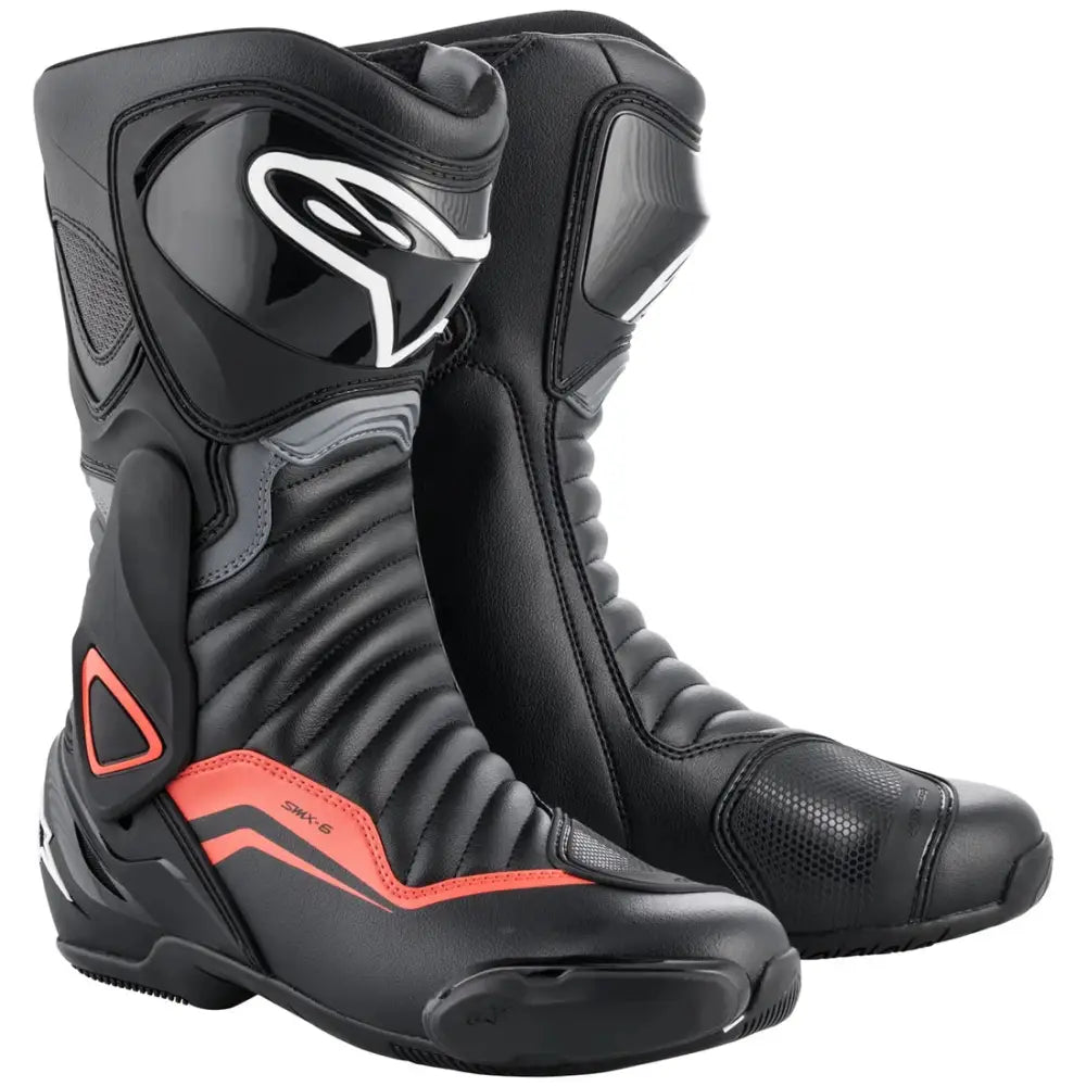 Botas Alpinestars SMX-6 v2 Black/Grey/Fluo Red