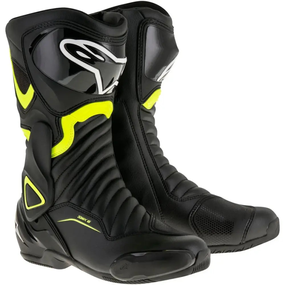 Botas Alpinestars SMX-6 v2 Black/Yellow Fluo