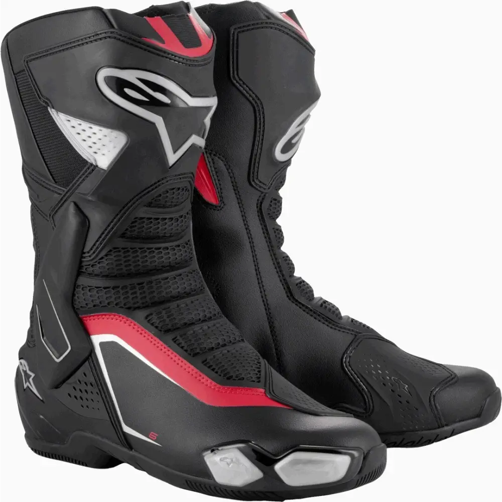 Botas Alpinestars SMX-6 V3 Black/Silver/Red