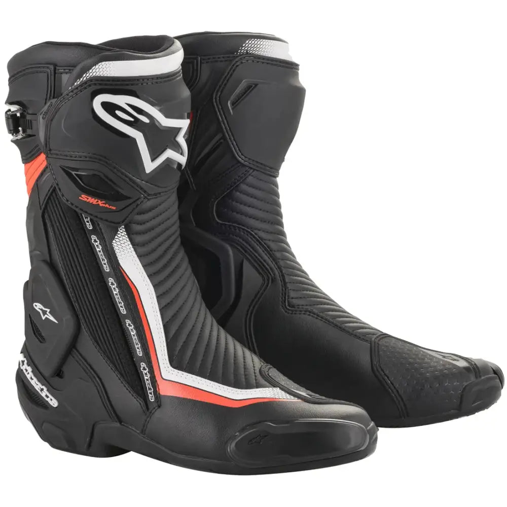 Botas Alpinestars SMX Plus v2 Black/White/Red Fluo