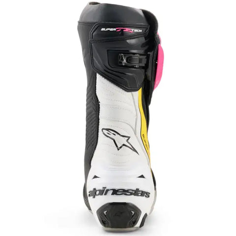Botas Alpinestars Supertech R Black/Magenta/White/Yellow Fluo