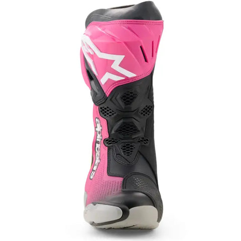 Botas Alpinestars Supertech R Black/Magenta/White/Yellow Fluo