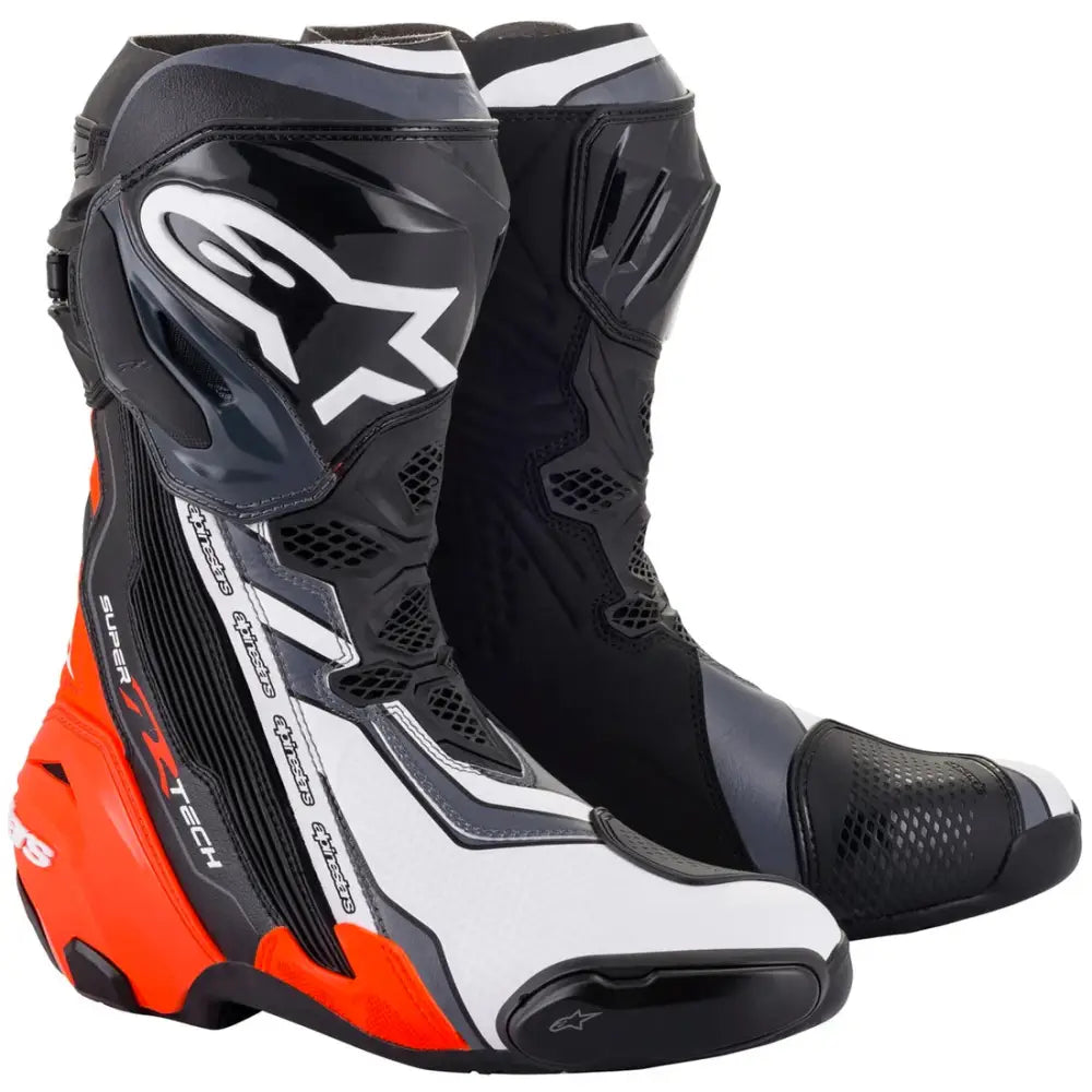 Botas Alpinestars Supertech R Black/Fluo Red/White/Grey