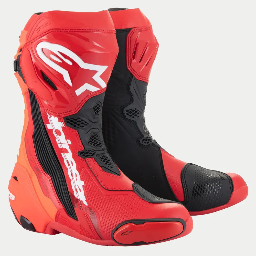 Botas Alpinestars Supertech R Bright Red/Red Fluo