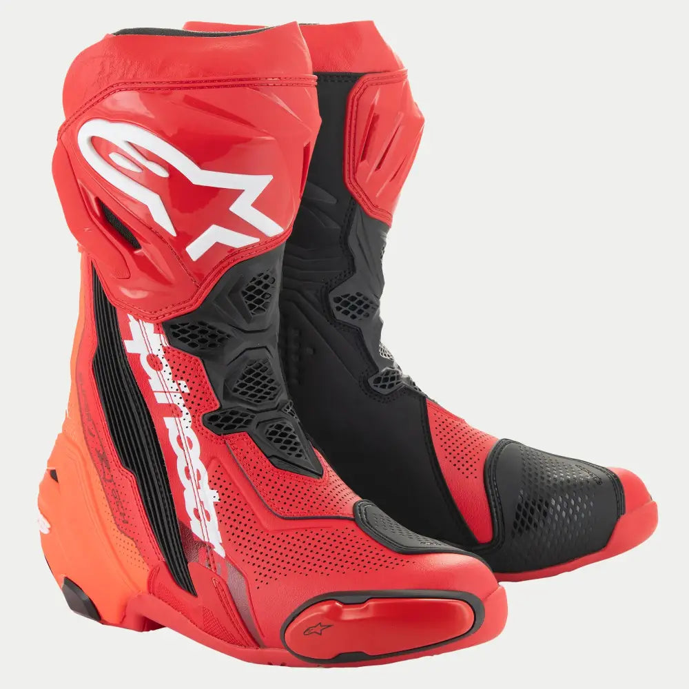Botas Alpinestars Supertech R Vented Bright Red/Red Fluo