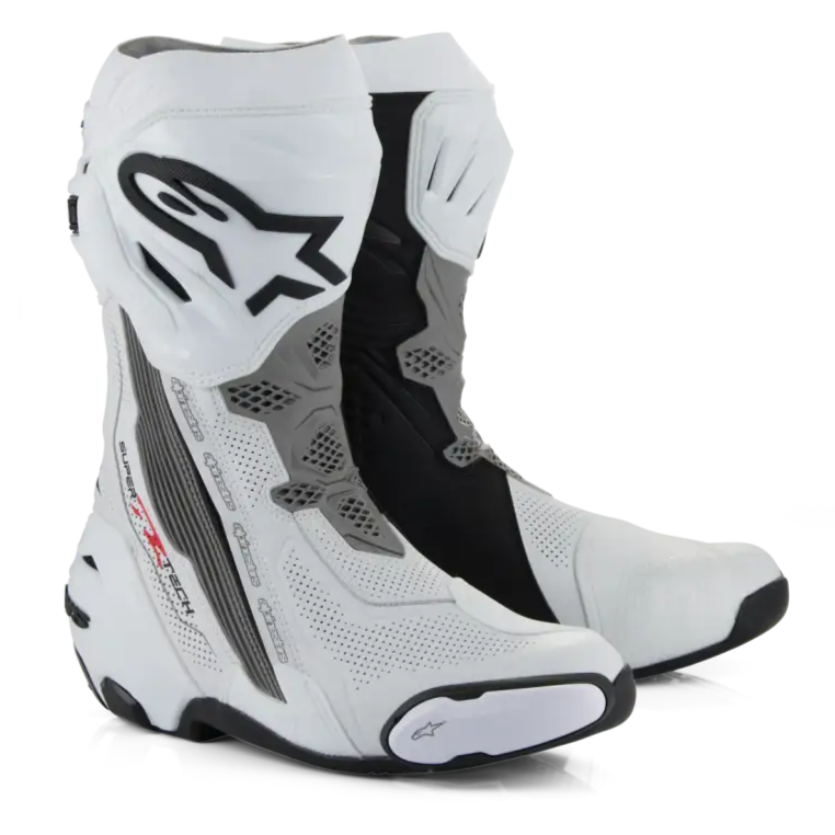 Botas Alpinestars Supertech R Vented White/Mid Gray/Black