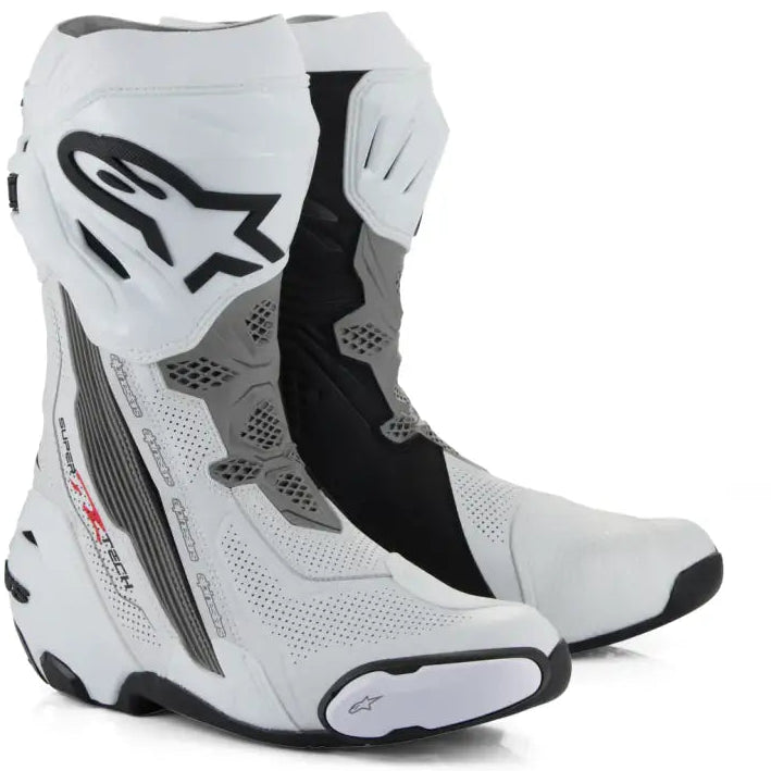 Botas Alpinestars Supertech R Vented White/Mid Gray/Black