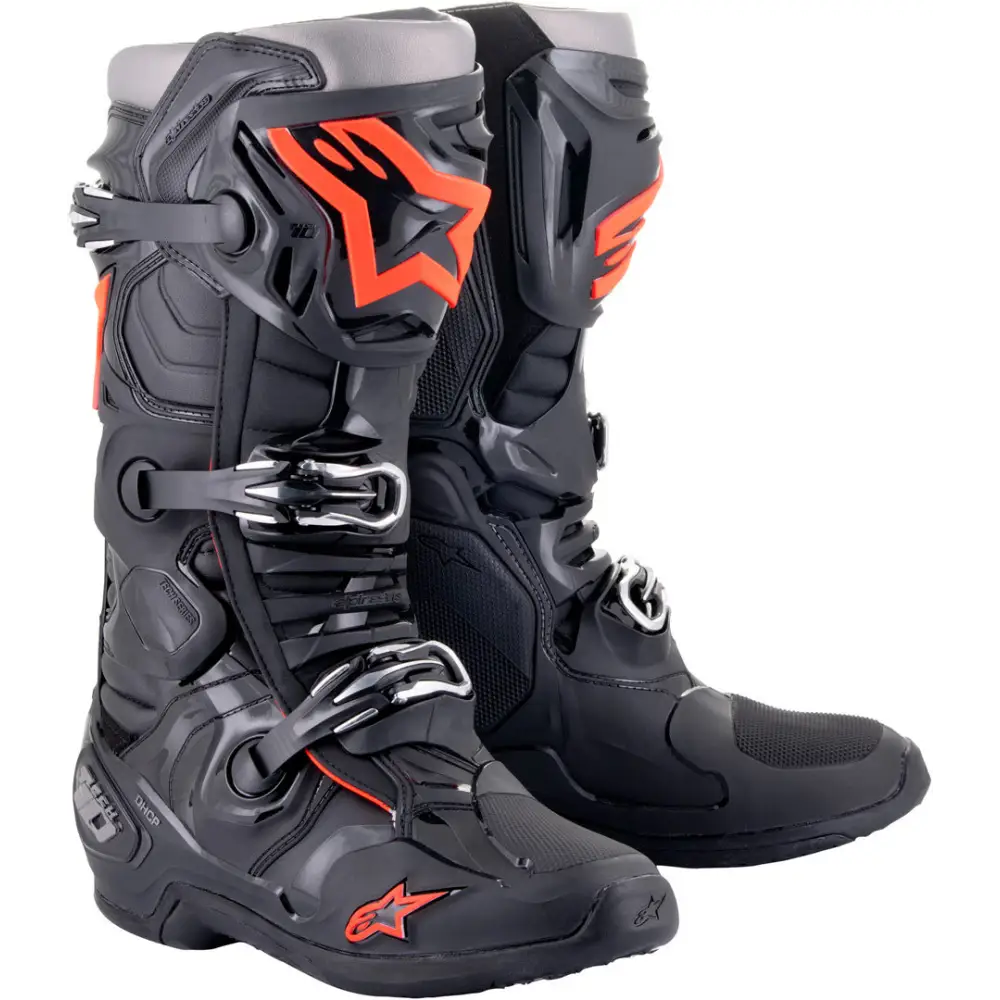 Botas Alpinestars Tech 10 Black/Red Fluo