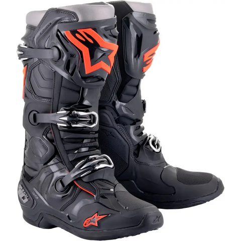 Botas Alpinestars Tech 10 Black/Red Fluo